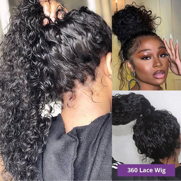 4x4 5x5 Water Wave Lace Closure Wig 13x4 13x6 Hd Deep Wave Lace Frontal Wig 360 Curly Human Hair Wigs For Black Women Human Hair